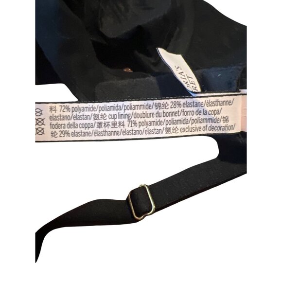 Victorias Secret Incredible Unlined Demi Bra Black 34C - Picture 5 of 5